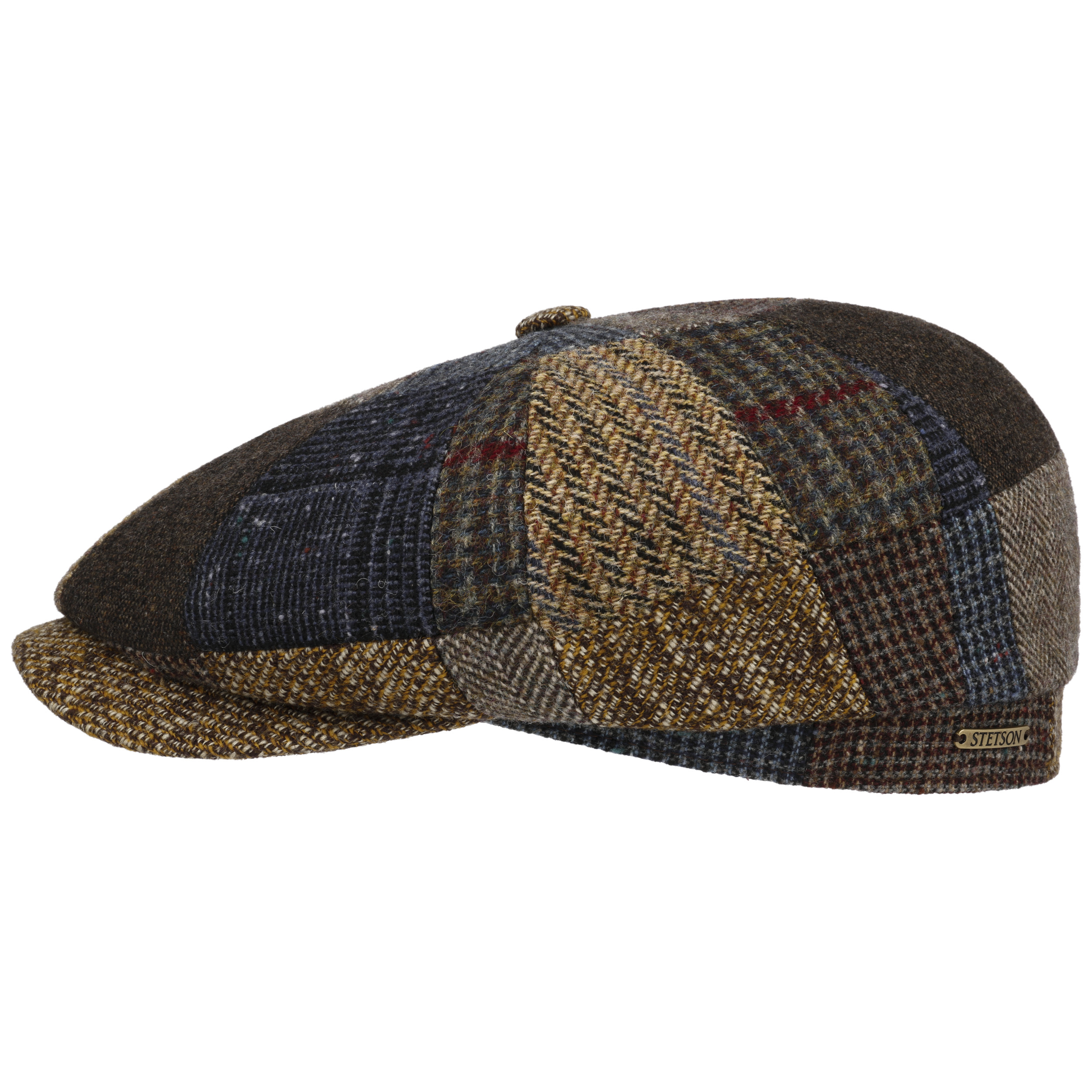 Hatteras New Patchwork Flat Cap By Stetson Kr