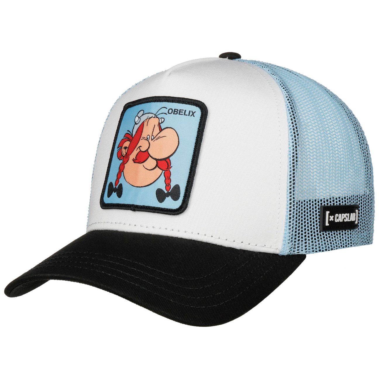 Capslab Unisex Vit-Blå Obelix Trucker Keps By