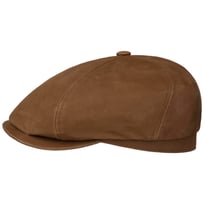 6 Panel Calf Leather Flat Cap by Stetson - 1869,00 kr