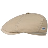 6 Panel Sustainable Cotton Flat Cap by Stetson - 919,00 kr