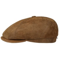 6 Panel Vintage Pigskin Flat Cap by Stetson - 1429,00 kr