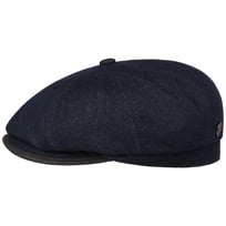 8 Panel Denim Flat Cap by Balmoral - 1609,00 kr