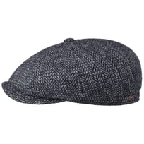 8 Panel Harris Tweed Flat Cap by JJ Hats - 1719,00 kr