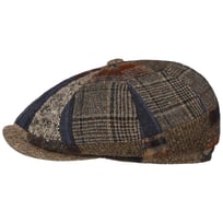 8 Panel Patchwork Flat Cap by JJ Hats - 1319,00 kr