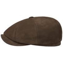 8 Panel Suede Calfskin Flat Cap by JJ Hats - 1709,00 kr
