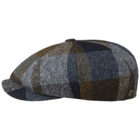 8 Panel Wool Check Flat Cap by Balmoral - 1609,00 kr