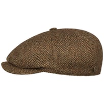 8 Panel Wool Herringbone Flat Cap by Balmoral - 1059,00 kr