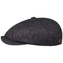 8 Panel Wool Herringbone Flat Cap by Balmoral - 1059,00 kr