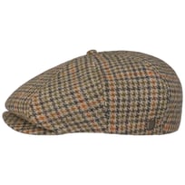 Brood Cotton Houndstooth Flat Cap by Brixton - 659,00 kr