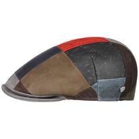 Capri Bic L�der Patchwork Flat Cap by Lierys - 1709,00 kr