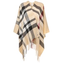 Checked Pattern Poncho by Fraas - 1059,00 kr