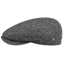 Crimson Wool Herringbone Flat Cap by Lierys - 939,00 kr