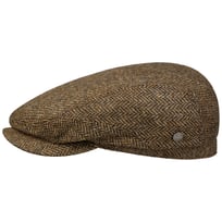 Crimson Wool Herringbone Flat Cap by Lierys - 939,00 kr