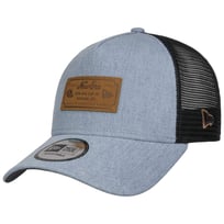 Denim Leather Patch Trucker Keps by New Era - 549,00 kr