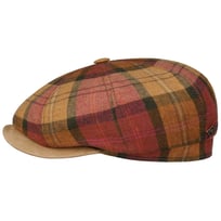 Denriva Check 8 Panel Flat Cap by JJ Hats - 1839,00 kr