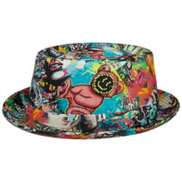 Fantasy Print Pork Pie Linne Hatt by Lierys - 1189,00 kr