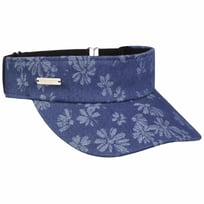 Floral Print Denim Sk�rmkeps by Seeberger - 489,00 kr