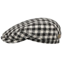 Harris Tweed Twotone Check Flat Cap by Stetson - 1649,00 kr