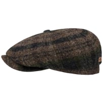 Hatteras Beeswax Shetland Wool Flat Cap by Stetson - 919,00 kr