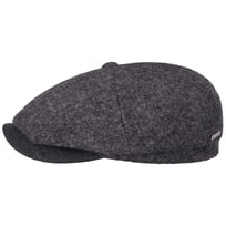 Hatteras Boiled Wool Flat Cap by Stetson - 989,00 kr