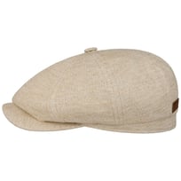 Hatteras Cotton Linen Jersey Flat Cap by Stetson - 1289,00 kr