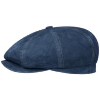 Hatteras Denim L�der Flat Cap by Stetson - 2209,00 kr