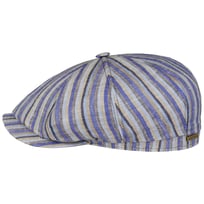 Hatteras Docado Stripe Flat Cap by Stetson - 1109,00 kr