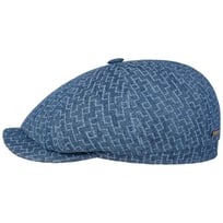 Hatteras Embroidered Denim Flat Cap by Stetson - 1319,00 kr