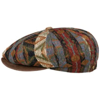 Hatteras Ethnic Jacquard Flat Cap by Stetson - 1429,00 kr