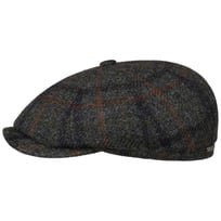 Hatteras Harris Tweed Check Flat Cap by Stetson - 1649,00 kr