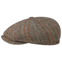 Hatteras Herringbone Stripe Flat Cap by Stetson - 1319,00 kr