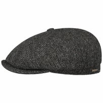 Hatteras Herringbone Tweed Flat Cap by Stetson - 1649,00 kr