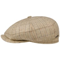 Hatteras Linen Mix Stripe Flat Cap by Stetson - 1649,00 kr