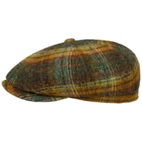Hatteras Shetland Plaid Flat Cap by Stetson - 1099,00 kr