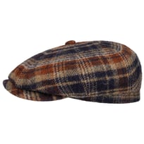 Hatteras Shetland Plaid Flat Cap by Stetson - 1109,00 kr