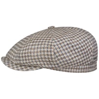 Hatteras Tweed Houndstooth Flat Cap by Stetson - 1759,00 kr
