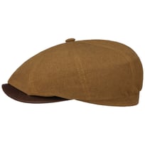 Hatteras Waxed Contrast Flat Cap by Stetson - 1649,00 kr