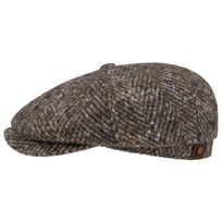 Hatteras Wool Colour Neps Flat Cap by Stetson - 1429,00 kr