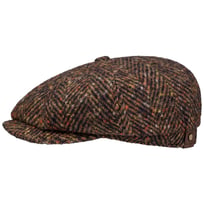 Hatteras Wool Colour Neps Flat Cap by Stetson - 1439,00 kr