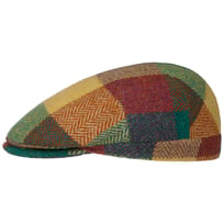 Herringbone Harris Tweed Colour Check Flat Cap - 1049,00 kr