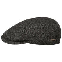 Herringbone Tweed Driver Flat Cap by Stetson - 1649,00 kr