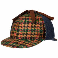 Houndstooth Deerstalker Keps by Alfonso DEste - 1709,00 kr