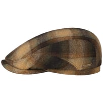 Italian Wool Check Driver Flat Cap by Stetson - 1429,00 kr