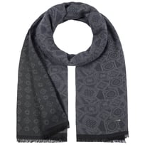 Jacquard Stamps Bomullssjal by Stetson - 879,00 kr