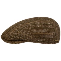Kent Herringbone Stripe Flat Cap by Stetson - 933,05 kr