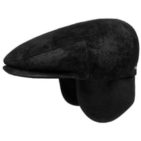 Kent Pigskin Flat Cap med �ronklaffar by Stetson - 1099,00 kr