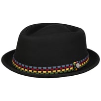 Knit Colour Band Pork Pie Ullhatt by Lierys - 799,00 kr