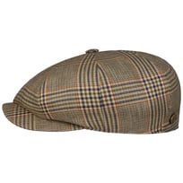 Larkhaven Check 8 Panel Flat Cap by Balmoral - 1179,00 kr