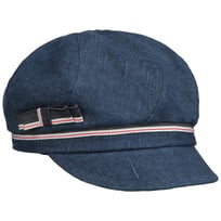 Linne Newsboykeps med Rosett by bedacht - 1199,00 kr