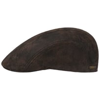 Madison L�der Flat Cap by Stetson - 1429,00 kr